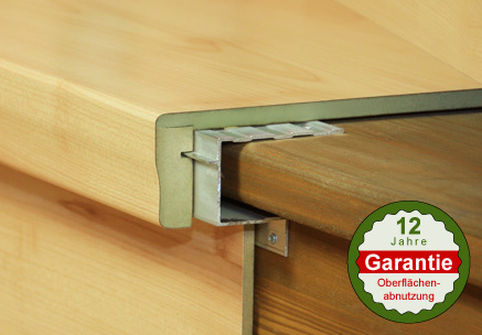 Detailansicht des verdeckt liegenden Stabilisierungsprofils